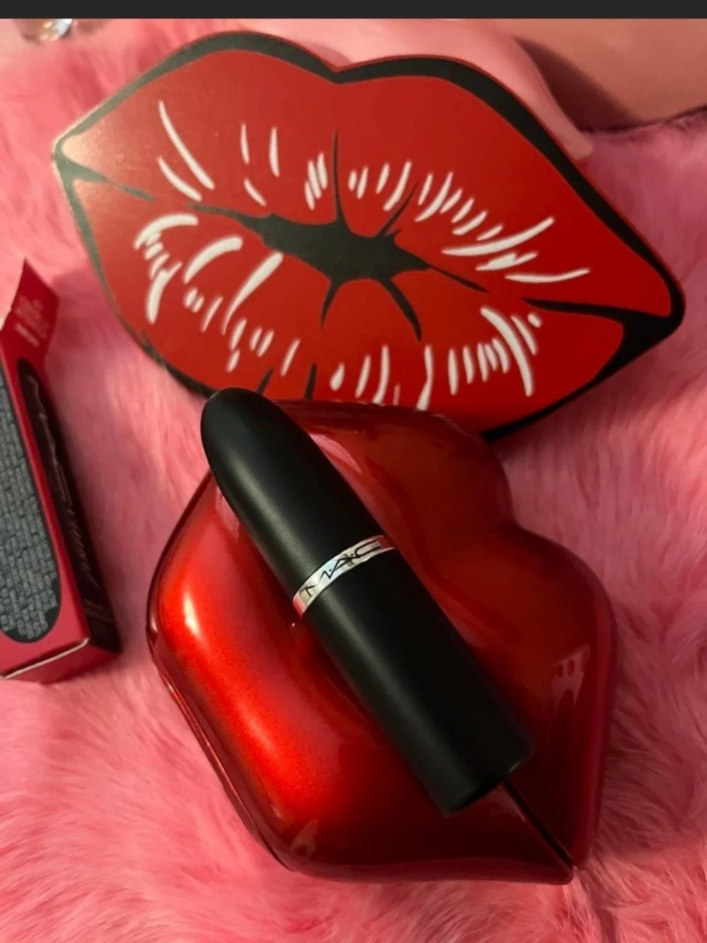 MAC Deep Red Lipstick
